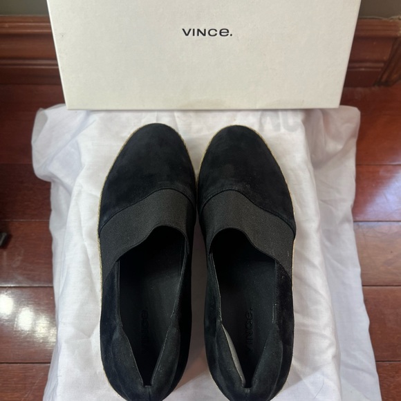 Vince Black Suede Warren Sneakers. - Picture 3 of 3